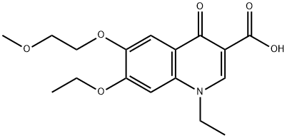3-Quinolinecarboxylic acid, 7-ethoxy-1-ethyl-1,4-dihydro-6-(2-methoxye thoxy)-4-oxo-
