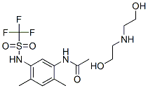 N-[2,4-dimethyl-5-(trifluoromethylsulfonylamino)phenyl]acetamide: 2-(2 -hydroxyethylamino)ethanol