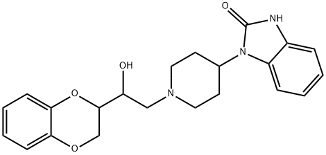 1-[1-[2-(7,10-dioxabicyclo[4.4.0]deca-1,3,5-trien-9-yl)-2-hydroxy-ethyl]-4-piperidyl]-3H-benzoimidazol-2-one