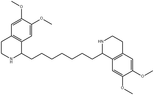 1'-heptamethylene-bis-6,7-dimethoxy-1,2,3,4-tetrahydroisoquinoline
