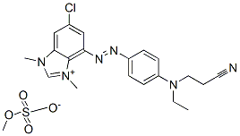 6-chloro-4-[[4-[(2-cyanoethyl)ethylamino]phenyl]azo]-1,3-dimethyl-1H-benzimidazolium methyl sulphate