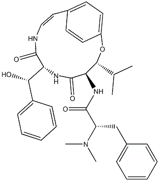 (αS)-α-Dimethylamino-N-[(3R,4R,7R)-7-[(S)-phenylhydroxymethyl]-3-isopropyl-5,8-dioxo-2-oxa-6,9-diazabicyclo[10.2.2]hexadeca-10,12,14(1),15-tetren-4-yl]benzenepropanamide