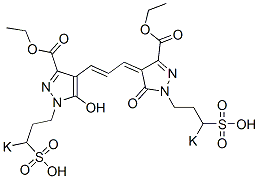 4-[3-[3-(Ethoxycarbonyl)-5-hydroxy-1-(3-potassiosulfopropyl)-1H-pyrazol-4-yl]-2-propenylidene]-4,5-dihydro-5-oxo-1-(3-potassiosulfopropyl)-1H-pyrazole-3-carboxylic acid ethyl ester