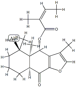 (Z)-2-Methyl-2-butenoic acid (4S)-4,4a,5,6,7,8,8aβ,9-octahydro-5α-hydroxy-3,4aβ,5-trimethyl-9-oxonaphtho[2,3-b]furan-4β-yl ester