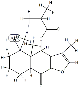 2-Methylpropanoic acid (4S)-4,4a,5,6,7,8,8aβ,9-octahydro-5α-hydroxy-3,4aβ,5-trimethyl-9-oxonaphtho[2,3-b]furan-4β-yl ester