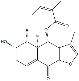 (4S)-4a,5,6,7-Tetrahydro-3,4aβ,5β-trimethyl-6β-hydroxy-4β-[(Z)-2-methyl-2-butenoyloxy]naphtho[2,3-b]furan-9(4H)-one