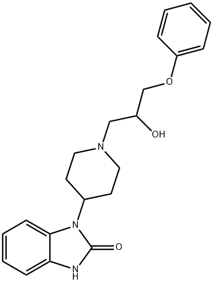 1-[1-(3-Phenoxy-2-hydroxypropyl)-4-piperidyl]-1,3-dihydro-2H-benzimidazol-2-one