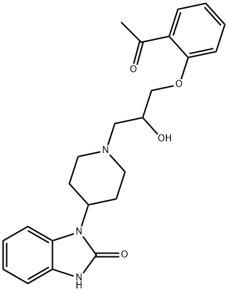 1-[1-[3-(2-Acetylphenoxy)-2-hydroxypropyl]-4-piperidyl]-1,3-dihydro-2H-benzimidazol-2-one