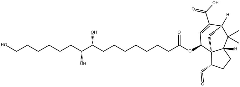 (3S)-3α-Formyl-2,3,4,7,8,8aβ-hexahydro-4β-[[(9R,10R)-9,10,16-trihydroxy-1-oxohexadecyl]oxy]-8,8-dimethyl-1H-3aα,7α-methanoazulene-6-carboxylic acid