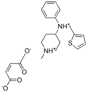1-methyl-4-[phenyl(thien-2-ylmethyl)ammonio]piperidinium maleate