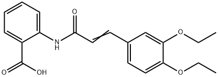 2-[[3-(3,4-Diethoxyphenyl)-1-oxo-2-propen-1-yl]amino]benzoic acid