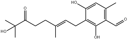 2,4-Dihydroxy-3-[(E)-7-hydroxy-3,7-dimethyl-6-oxo-2-octenyl]-6-methylbenzaldehyde