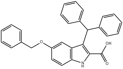 3-Diphenylmethyl-5-benzyloxy-1H-indole-2-carboxylic acid
