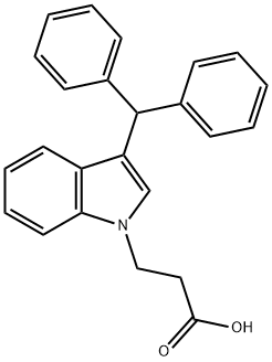 3-(3-benzhydrylindol-1-yl)propanoic acid