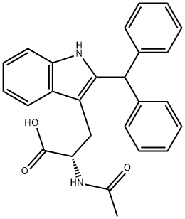 (αR)-α-(Acetylamino)-α-(diphenylmethyl)-1H-indole-3-propionic acid