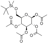 6-O-(tert.-Butyldimethylsilyl)-1,2,3,4-tetra-O-acetyl-β-D-glucopyranose