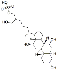 (3R,5R,7R,8R,9S,10S,12S,13R,14S)-3,7,12-trihydroxy-17-[(2R)-6-(hydroxymethyl)-7-sulfooxy-heptan-2-yl]-10,13-dimethyl-2,3,4,5,6,7,8,9,11,12,14,15,16,17-tetradecahydro-1H-cyclopenta[a]phenanthrene