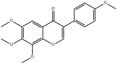 6,7,8-trimethoxy-3-(4-methoxyphenyl)-1-benzopyran-4-one