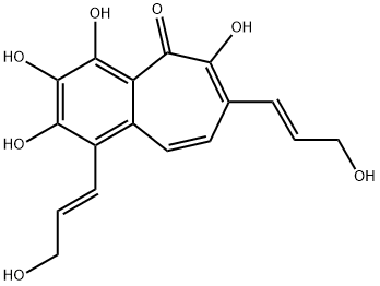 2,3,4,6-Tetrahydroxy-1,7-bis[(E)-3-hydroxy-1-propenyl]-5H-benzocyclohepten-5-one