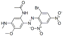 N-[2-[(2-bromo-4,6-dinitrophenyl)azo]-4-methoxy-5-(methylamino)phenyl]acetamide