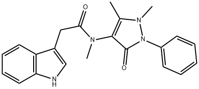 N-(1,5-dimethyl-3-oxo-2-phenyl-pyrazol-4-yl)-2-(1H-indol-3-yl)-N-methyl-acetamide