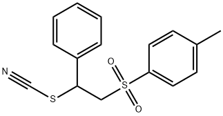 1-methyl-4-((2-phenyl-2-thiocyanatoethyl)sulfonyl)benzene