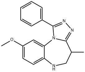 5,6-Dihydro-9-methoxy-4-methyl-1-phenyl-4H-[1,2,4]triazolo[4,3-a][1,5]benzodiazepine