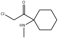 Ethanone, 2-chloro-1-[1-(methylamino)cyclohexyl]- (9CI)