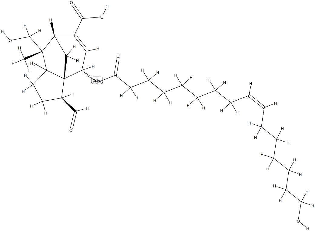 (3S)-3-Formyl-2,3,4,7,8,8aβ-hexahydro-8β-(hydroxymethyl)-4β-[[(Z)-16-hydroxy-1-oxo-9-hexadecenyl]oxy]-8α-methyl-1H-3aα,7α-methanoazulene-6-carboxylic acid