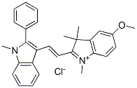 5-methoxy-1,3,3-trimethyl-2-[2-(1-methyl-2-phenyl-1H-indol-3-yl)vinyl]-3H-indolium chloride