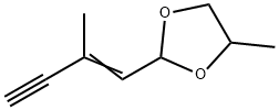1,3-Dioxolane,  4-methyl-2-(2-methyl-1-buten-3-ynyl)-  (9CI)