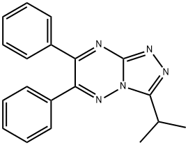 1,2,4-Triazolo(4,3-b)-1,2,4-triazine, 3-isopropyl-6,7-diphenyl-