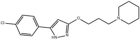 1-[3-[[5-(4-chlorophenyl)-1H-pyrazol-3-yl]oxy]propyl]piperidine