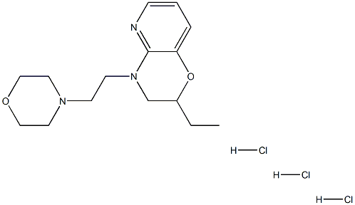 8-ethyl-10-(2-morpholin-4-ylethyl)-7-oxa-2,10-diazabicyclo[4.4.0]deca- 2,4,11-triene trihydrochloride