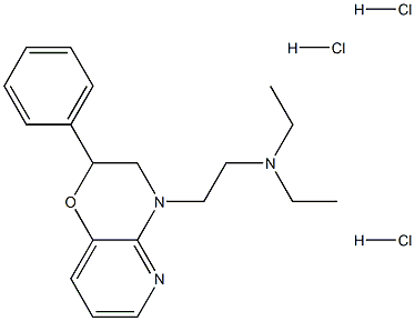 N,N-diethyl-2-(8-phenyl-7-oxa-2,10-diazabicyclo[4.4.0]deca-2,4,11-trie n-10-yl)ethanamine trihydrochloride