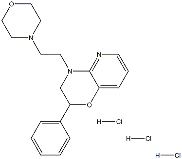 10-(2-morpholin-4-ylethyl)-8-phenyl-7-oxa-2,10-diazabicyclo[4.4.0]deca -2,4,11-triene trihydrochloride