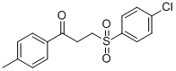 3-[(4-CHLOROPHENYL)SULFONYL]-1-(4-METHYLPHENYL)-1-PROPANONE