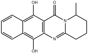 12H-Benzo[g]pyrido[2,1-b]quinazolin-12-one,  1,2,3,4-tetrahydro-6,11-dihydroxy-1-methyl-