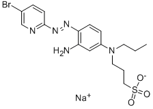 2-(5-溴-2-吡啶偶氮)-5-(N-丙基-3-磺丙胺基)苯胺 钠盐