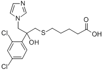 5-((2-(2,4-Dichlorophenyl)-2-hydroxy-3-(1H-imidazol-1-yl)propyl)thio)p entanoic acid