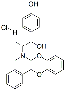 4-[1-hydroxy-2-[(8-phenyl-7,10-dioxabicyclo[4.4.0]deca-1,3,5-trien-9-y l)methylamino]propyl]phenol hydrochloride