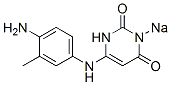 6-[(4-Amino-3-methylphenyl)amino]-3-sodio-2,4(1H,3H)-pyrimidinedione