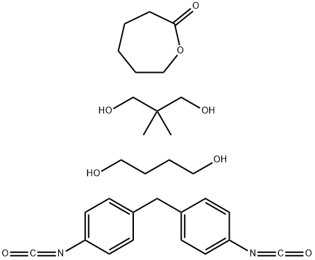 Ε-己内酯与1,4-丁二醇、2,2-二甲基-1,3-丙二醇和1,1'-亚甲基二(4-异氰酸根合苯)的聚合物