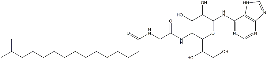 N-(1H-Purin-6-yl)-4-[[[(14-methyl-1-oxopentadecyl)amino]acetyl]amino]-4-deoxy-β-L-glycero-L-manno-heptopyranosylamine