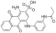 1-amino-9,10-dihydro-9,10-dioxo-4-[[3-[(1-oxopropyl)amino]phenyl]amino]anthracene-2-sulphonic acid
