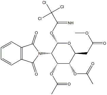 3,4,6-三-O-乙酰基-2-脱氧-2-苯二甲酰亚氨基-Β-D-半乳糖吡喃糖苷2,2,2-三氯亚氨逐乙酸酯