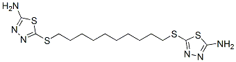 5-[10-[(5-amino-1,3,4-thiadiazol-2-yl)sulfanyl]decylsulfanyl]-1,3,4-th iadiazol-2-amine
