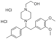 1-Piperazineethanol, 4-(2-(3,4-dimethoxyphenyl)-1-(4-methylphenyl)ethy l)-, dihydrochloride
