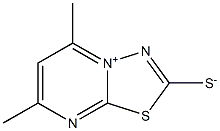 3,4-thiadiazolo(3,2-a)pyrimidin-4-ium,2,3-dihydro-5,7-dimethyl-2-thioxo-hy
