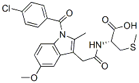 (2R)-2-[[2-[1-(4-chlorobenzoyl)-5-methoxy-2-methyl-indol-3-yl]acetyl]a mino]-3-methylsulfanyl-propanoic acid
